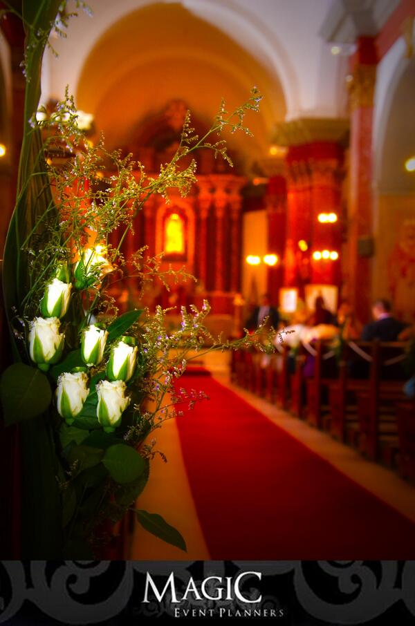 MagicEventP's tweet image. Todo listo para la entrada triunfal de la Novia...