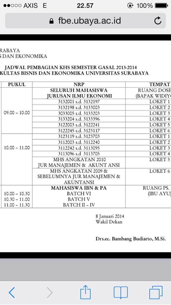 BEM_FBE's tweet photo. jangan lupa tgl 7 feb 2014 ada pembagian KHS.. http://t.co/B3587ThwEf
