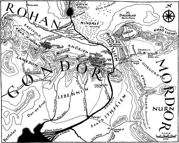 One4Zion's tweet image. @SandraHelena39 @CoreyRobin @alexbkane @AviMayer u can find any map online..here's a map of Mordor #inventedpeople