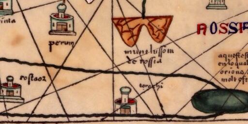 CatalanAtlas's tweet photo. Rossia (Russia 1375): Rostaor, orthodox enclave of Rostov, wherefrom St Stephan traveled to Perum (Perm) http://t.co/DPXD2Xardt