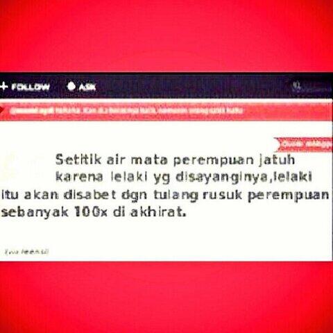 '@HNRYL89: '@geurlsminah: 'xlhbelo: COWO! BACA INI! HATI-HATI KALO BUAT NANGIS CEWE :) ''ngeri-_-' kalo TG? ._.