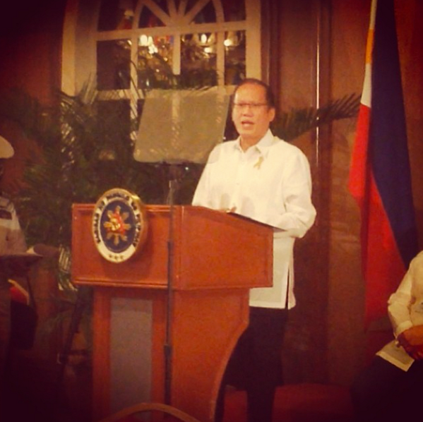 manilabulletin's tweet photo. .@noynoyaquino delivers the welcoming remarks congratulating MB for 114 years of exceptional journalism #MB114 http://t.co/2bzQU2FKHh