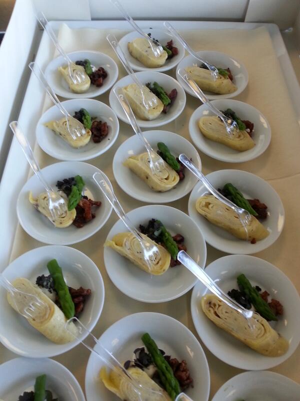 Zometeen hapjes wegbrengen voor verjaardagsfeest.  Kleine impressie.