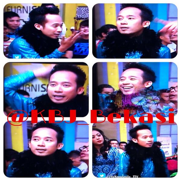 DennyCagur's tweet photo. Cucyookk..!! “@KBJ_bekasi: Kang @DennyCagur yg lagi jadi host di segment 1 @YuKeepSmile_TTV ❤ http://t.co/2BNpmkzKJS