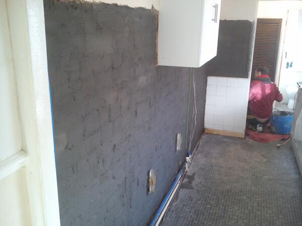 BuildAllNE's tweet photo. Stage 2 of damp proofing project. K11 tanking slurry treatment :) http://t.co/pZH65uvQok