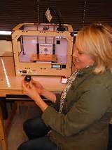 This is one of the smallest 3-D printers designed to produce any shape upto a cube that is 6" by 6" by 6"
