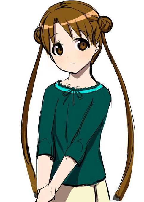 ツインテの日にたまたま見てたので落書き 