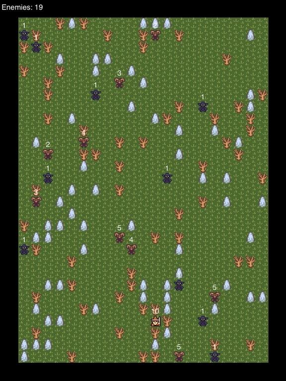 anguaji's tweet image. Now in colour. With goblins. Two terrains and two enemies. Crisper rendering. #Codea #screenshotsunday #er
