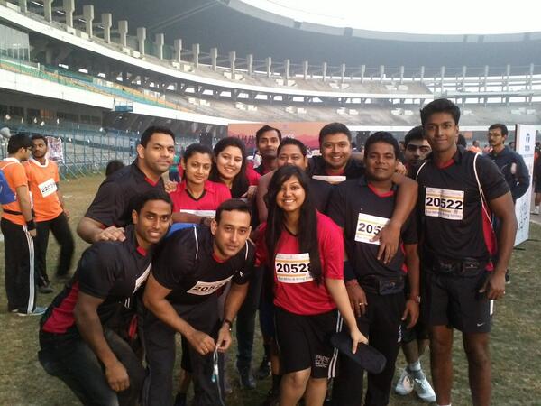 What a #brilliant run today-8.2km! No joke! @TCS_News #TCSFit4life. All in aid of @TMCKolkata :). Well done to all!