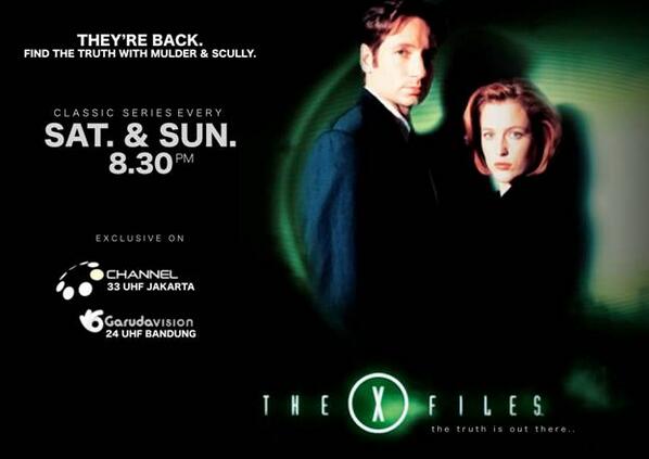 oemochanneltv's tweet photo. SAKSIKAN X FILES SETIAP SABTU &amp; MINGGU JAM 20.30 DI JKT 33 UHF &amp; BDG 24 UHF http://t.co/s70aslHOn9
