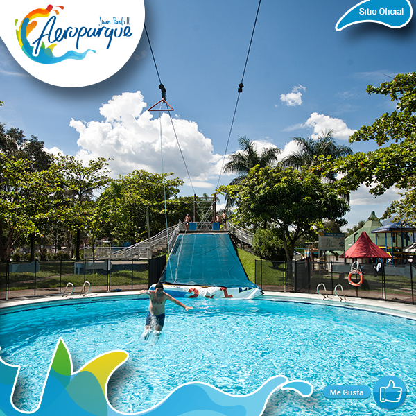AeroparqueJPMed's tweet photo. Recorre los aires hasta lanzarte entre una aventura acuática. Conoce  nuestra  gran piscina de poleas. http://t.co/rlVDxVYcmH