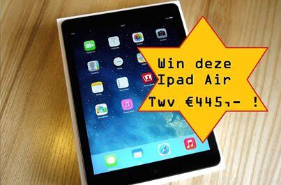 De volgende iPad Air word verloot bij de 2000 volgers! RT dit en volg osn om kans te maken!