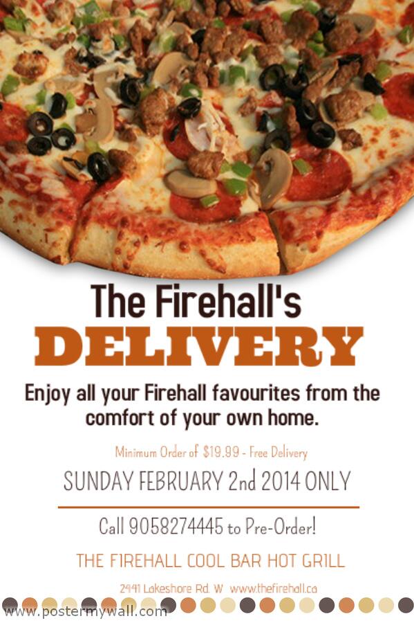 TheFirehall's tweet photo. Get Delivery straight from The FireHall for Super Bowl Sunday! http://t.co/7glNKFD7QI