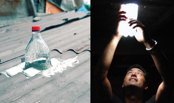 Simple, sustainable, economical. Bringing light to dark spaces with LITER OF LIGHT @ papercities.net