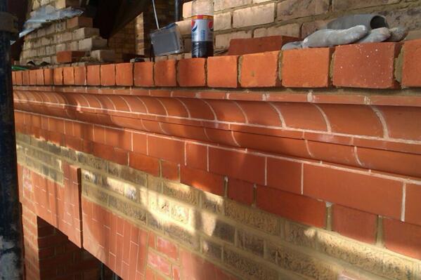 Gauge work at Chelsea done in lime putty