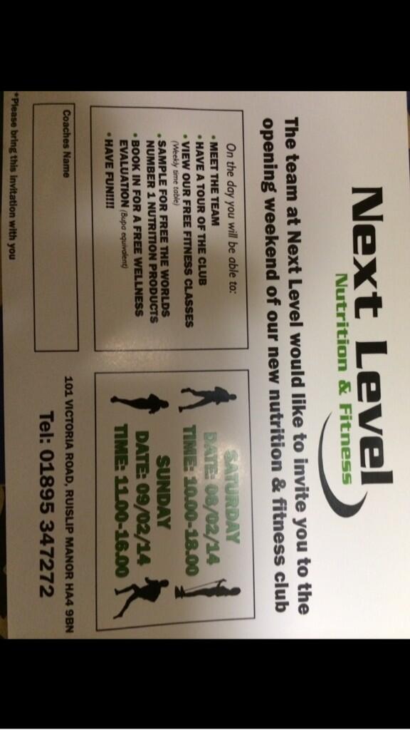 nextlev_ruislip's tweet photo. The Grand Opening is almost upon us!! Details on flyer below! Look forward to seeing you all there. http://t.co/Coz0o97nso