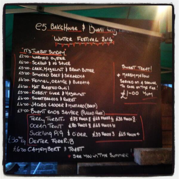 BurntEnz's tweet image. Last menu of our winter festival with @e5bakehouse...come and get it!