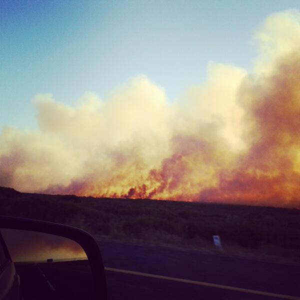 Shmooman_tk's tweet photo. Nature reserve burning at #silwerstroom. #capetown winds are the worst. Hope its resolved soon http://t.co/3VsjT0BdOB