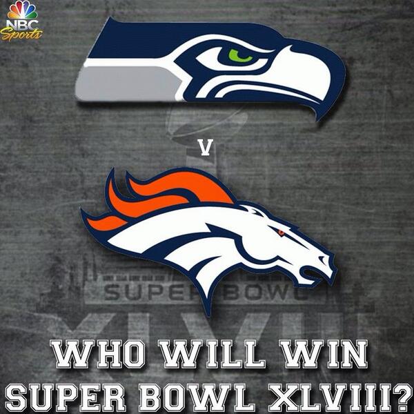 JetsCentral's tweet photo. It's all football today on @JetsCentral renamed Super Bowl Central for the day. I'm picking the Broncos to win #SB48 http://t.co/vU29s4Xufk