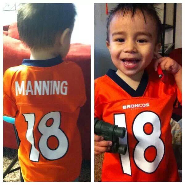 BJEisenbraun's tweet photo. My nephew ready for #SuperBowlXLVIII 
#GOBRONCOS!!! http://t.co/QdW4mbBCey