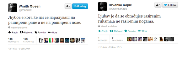 . <a href="/irenaxxxx/">Irena Xxxx</a> Congrats on your 137★ tweet!