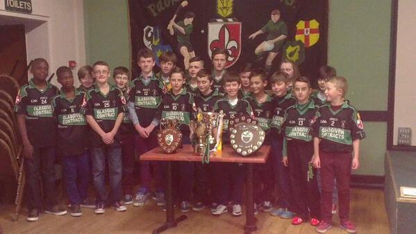 Paddies1906's tweet photo. Our Victorious U12 Football Panel at todays Presentation. Not a bad collection of trophies. http://t.co/AvQxXNnyMo