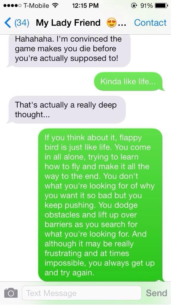 FIappingAway's tweet photo. Flappy Bird is a masterpiece http://t.co/dELPSUnbBp