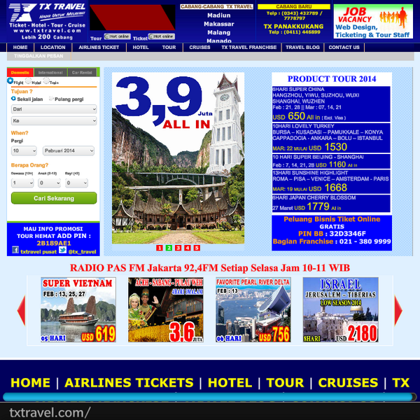 TX_TRAVEL's tweet photo. http://t.co/l9ylXEeh10, banyak pilihan paket tour menarik dari TX travel 
Kunjungi cabang terdekat http://t.co/RpeSXD9bUb