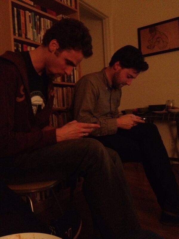 nmgreenfield's tweet photo. .@jboy and @nathanairplane: on top of the #sb48 Scientology ad #spiritualtechnology http://t.co/xCPxtVGrKj