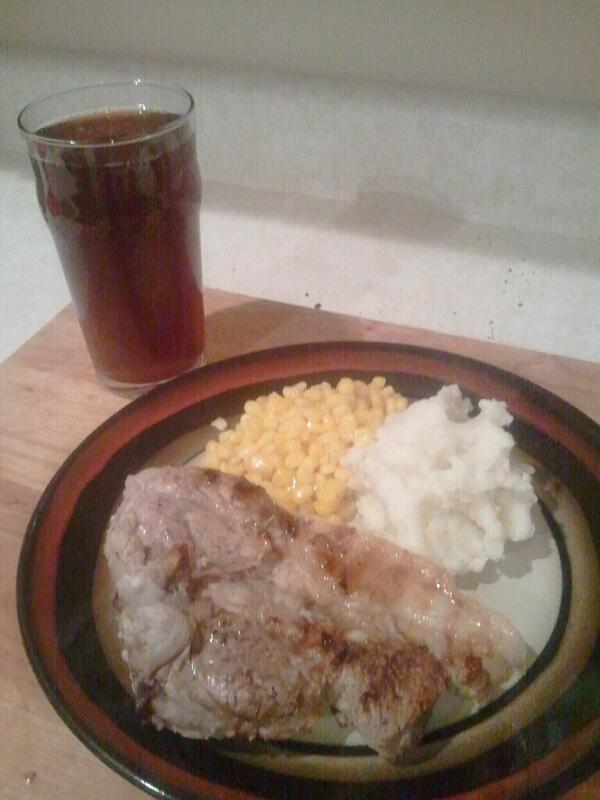 jschumann's tweet image. Butchered the pork and brewed the beer.