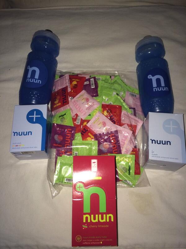 csak29's tweet photo. A great wknd of training powered by NUUN!!  Thanks @nuunhydration for all the goodies!! #besthydration http://t.co/fiheT01MOc