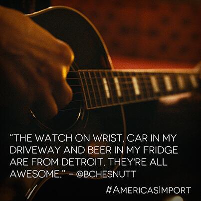 Chrysler's tweet photo. We couldn’t agree more, @bchesnutt. #AmericasImport http://t.co/kQNZ8v3UWj