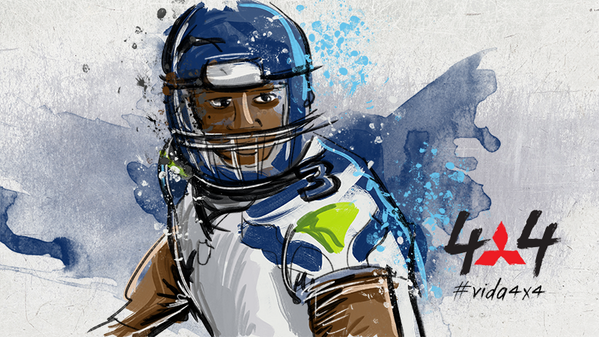 nacaomitsubishi's tweet photo. #Seahawks campeão! Nossa aposta: @dangeRussWilson deve ser o #MVP do #superbowlXLVIII! O que vocês acham? #vida4x4 http://t.co/MPKy6DQU5X