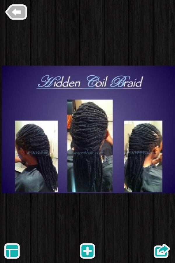 SkyhhSalon's tweet image. Hidden Coil Braids    Schedule your appt ASAP! icare4hair.com #skyhhfly #skyhhsalon #atlloctician #nfl #locs