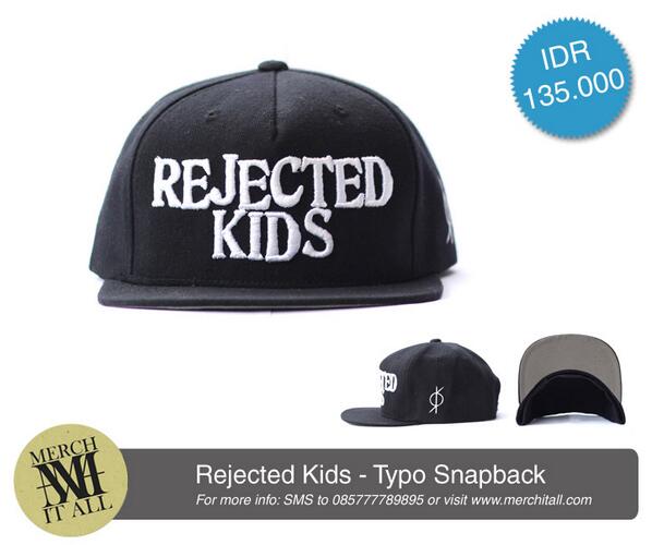 Masih tersedia: Typo Snapback / IDR. 135,000 / Order: 085777789895 <a href="/MerchItAll/">Merch It All</a>