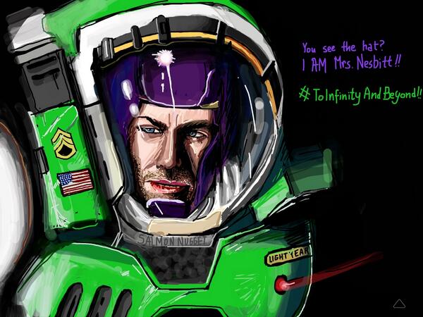 SalmonNugget's tweet image. Guess who's coming to the Tea Party tonight? It's mrs Nesbitt! #DrawQuest #ToInfinityAndBeyond