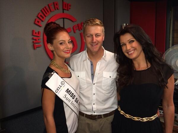 kirstydt's tweet photo. Go @caylene_marais 😉👏 “@GarethCliff: Winner of MissSA5FM Caylene and Suzette vd Merwe http://t.co/wkEAvB7Ppo”