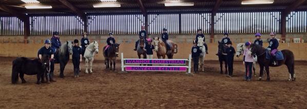 IvanhoeEC's tweet image. Some of our @ThePonyClub members with favourite riding school ponies, pictured with their new jump from Polyjumps!