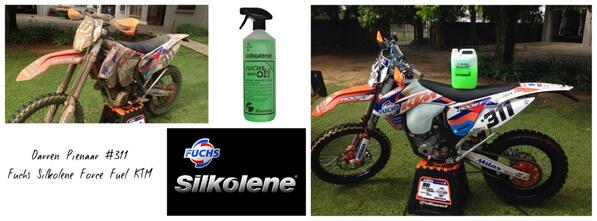 Fuchs Wash Off the only way to keep your bike looking factory.<a href="/fuchs_silkolene/">FUCHS Silkolene</a> <a href="/DarrenP311/">Darren Pienaar</a> <a href="/NicPienaar_979/">Nic Pienaar</a> #KTM