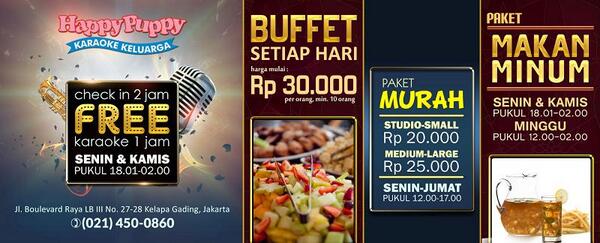 Happy Puppy Karaoke On Twitter At Celotehjkt Promo2 Menarik