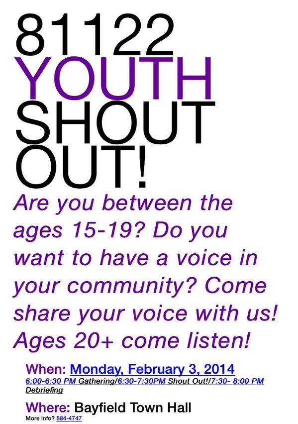 Teens take over town hall tonight!! Spread the word! And come voice your opinions!!! #teencommunity #takeovertownhall