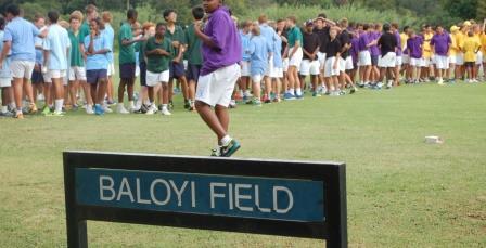 The Juniors lining up for the Bounds