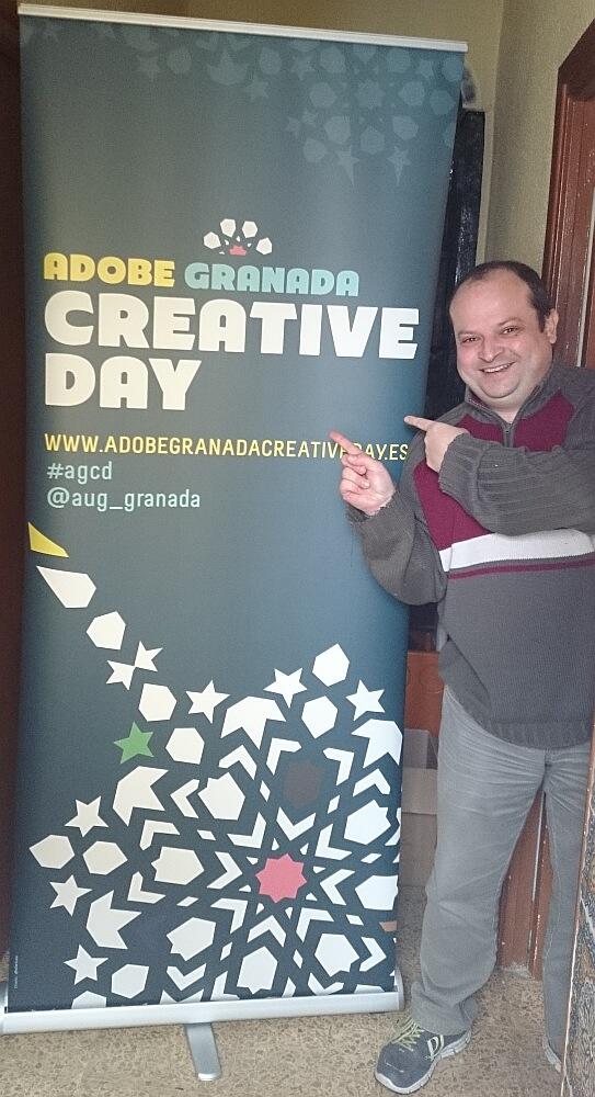 alexrod's tweet photo. Tic Tac Van llegando los rollup del #Adobe #Granada Creative Day @josegalaninfo posando :D #agcd http://t.co/Wm9osPJFLB