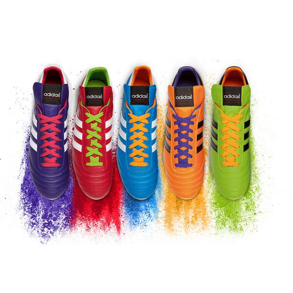 adidasZA's tweet photo. Introducing the Samba #CopaMundial. An icon, now in vibrant colours to celebrate a Brazilian #WorldCup year. http://t.co/MLhvv1nBhC