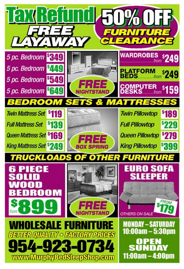 MurphyBedShop's tweet photo. #Taxseason specials on #Murphybeds "Space Saving Furniture" in #Hollywood Florida. http://t.co/H58SDI4CDU http://t.co/pZUKzh2ZnL