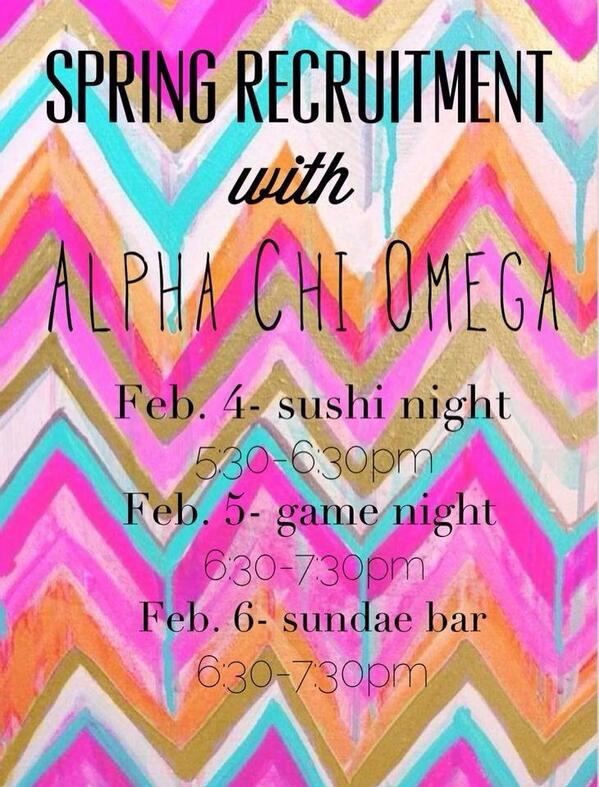 Join us for Spring Recruitment! #LITB #recruitment  #GottaGoAXO