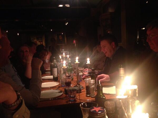 Some great banter and AV stories being shared at <a href="/AVUserGroup/">AV User Group</a> dinner at <a href="/Pastaebasta_ams/">Pasta e Basta</a>  #ise2014