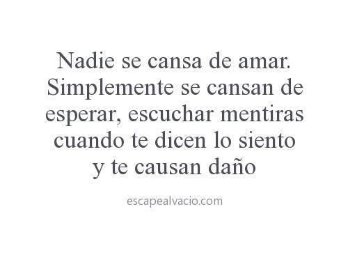 FraseSimple's tweet photo. Nadie se cansa de amar... http://t.co/WEthHnIlb4