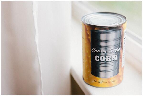 We're giving away 5 cans of corn to 5 lucky people! All you have to do is share this photo with: #canofcorn