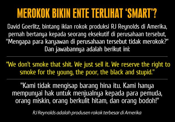 mey_4me's tweet photo. "@SenyumSyukur: Merokok membuat diri kelihatan "Smart"? | lihat gambar ini >> cc @JamilAzzaini #NoRokok http://t.co/lqf9mQt2ha"
